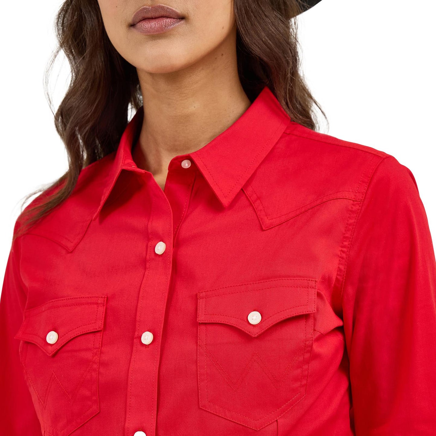 Women's Wrangler Retro® Long Sleeve Solid Shirt