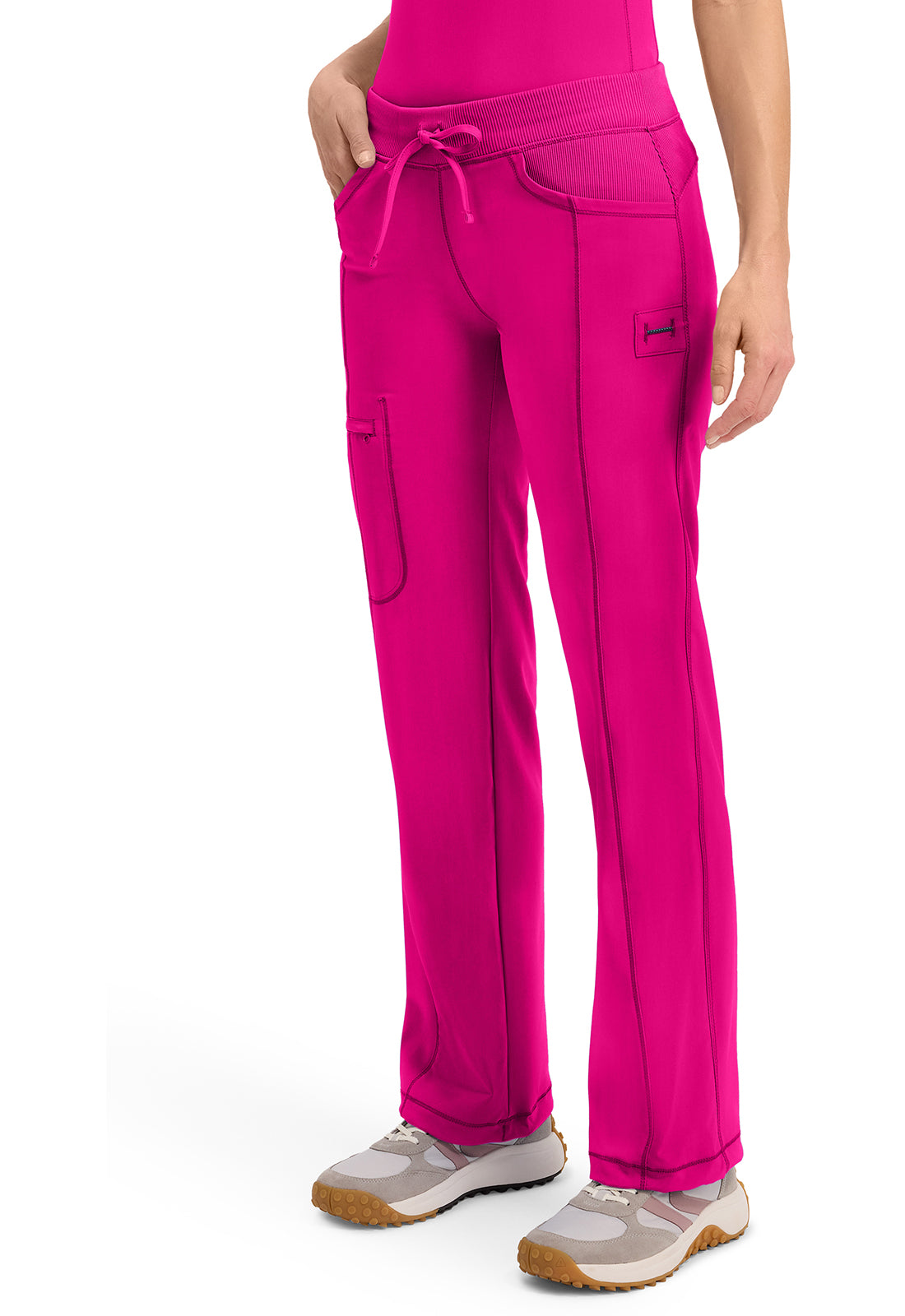 Straight Leg Drawstring Pant Petite - Infinity