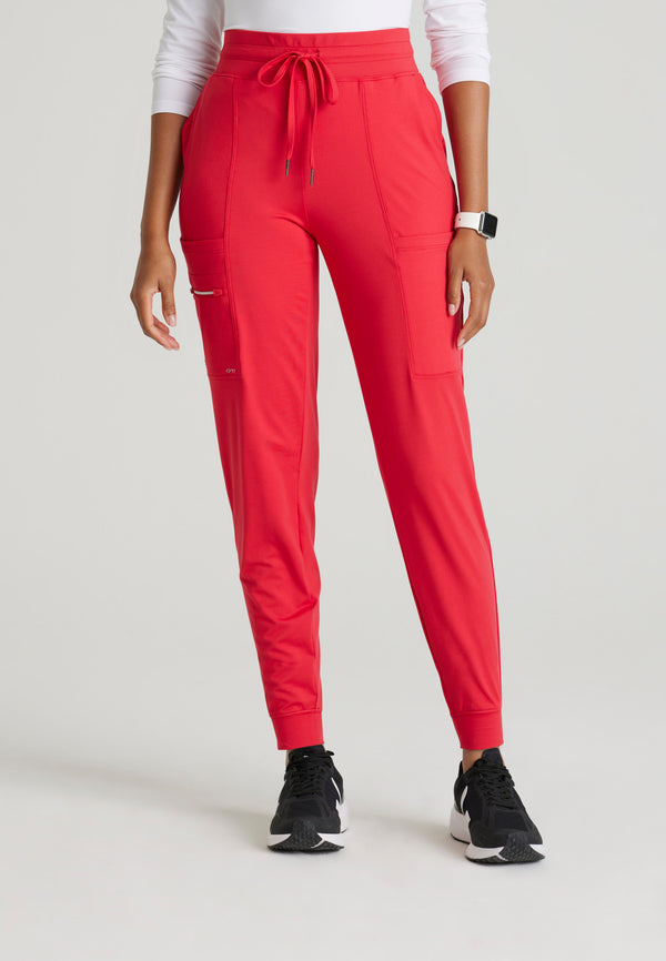 *FINAL SALE* Pro Knit 5-Pocket Drawcord Waist Jogger Scrub Pant - Seasonal Color