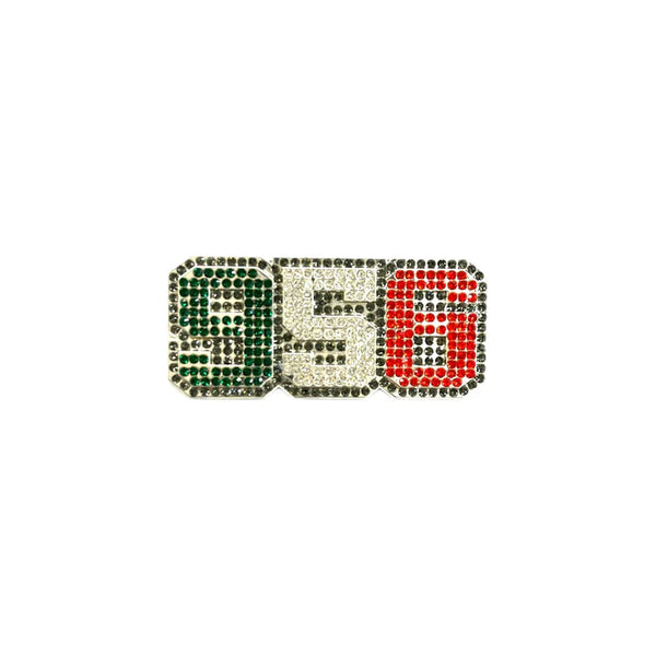 Iced MX 956 Silver Hat Pin