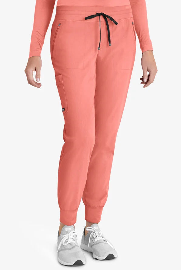 Eden 5-Pocket Mid-Rise Jogger Scrub Pant - Seasonal Colors
