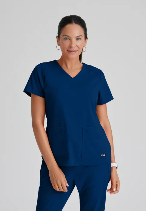 Emma 4-Pocket V-Neck Scrub Top