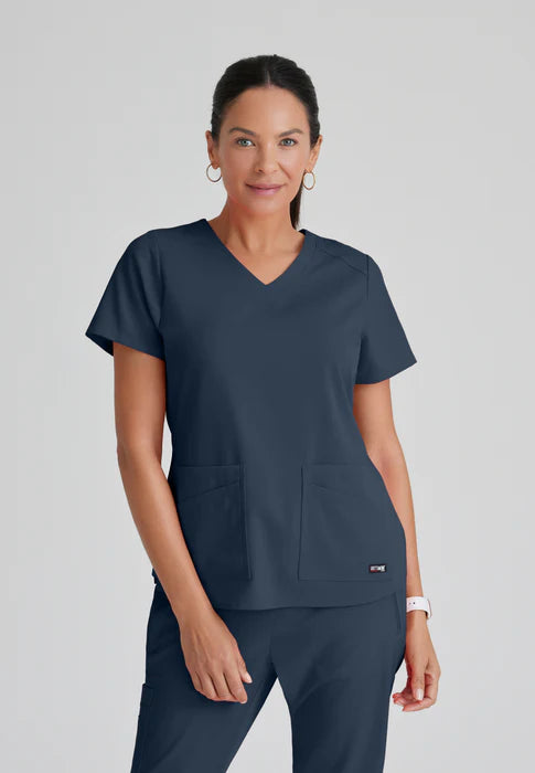 Emma 4-Pocket V-Neck Scrub Top