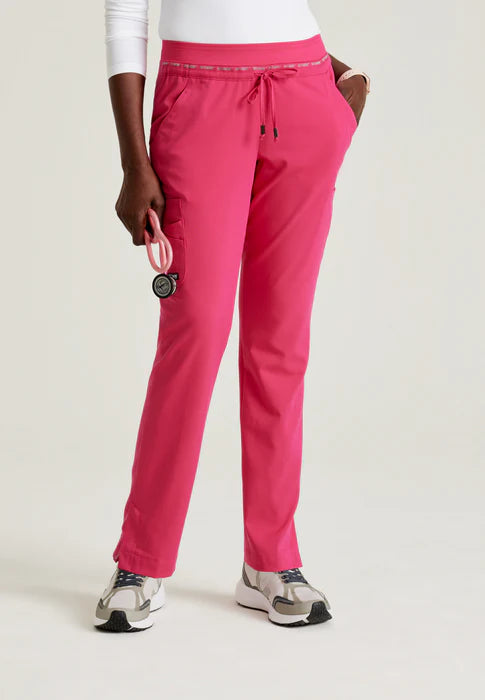 Serena 7-Pocket Mid-Rise Tappered Leg Scrub Pant - Seasonal Colors