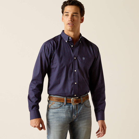 Ariat WF Wells FTD Peacoat LS SHRT