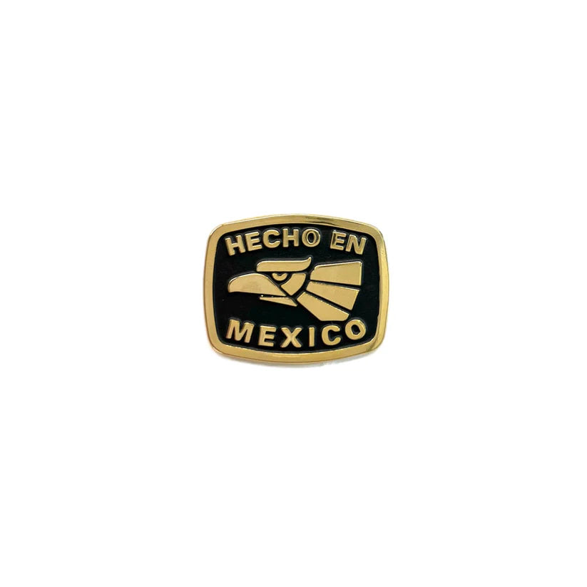 Hecho En Mexico Gold Hat Pin