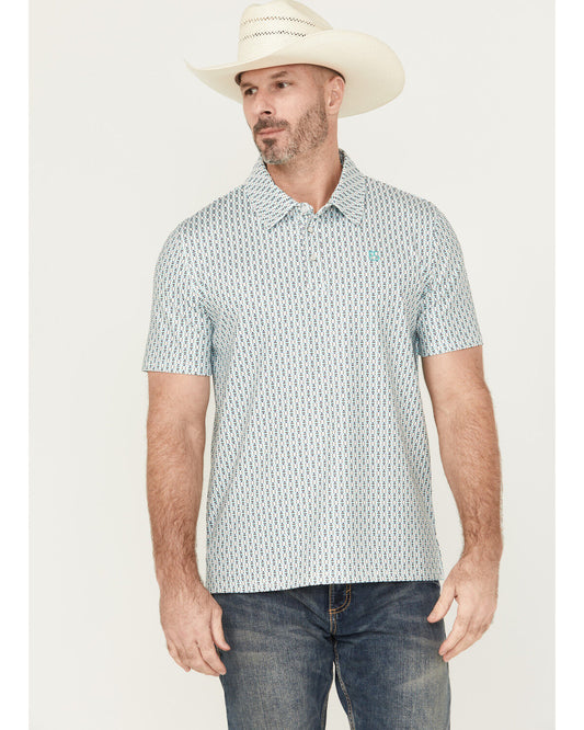 PANHANDLE SLIM SS SNAP POLO - AQUA