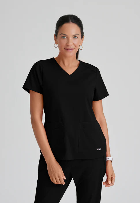 Emma 4-Pocket V-Neck Scrub Top