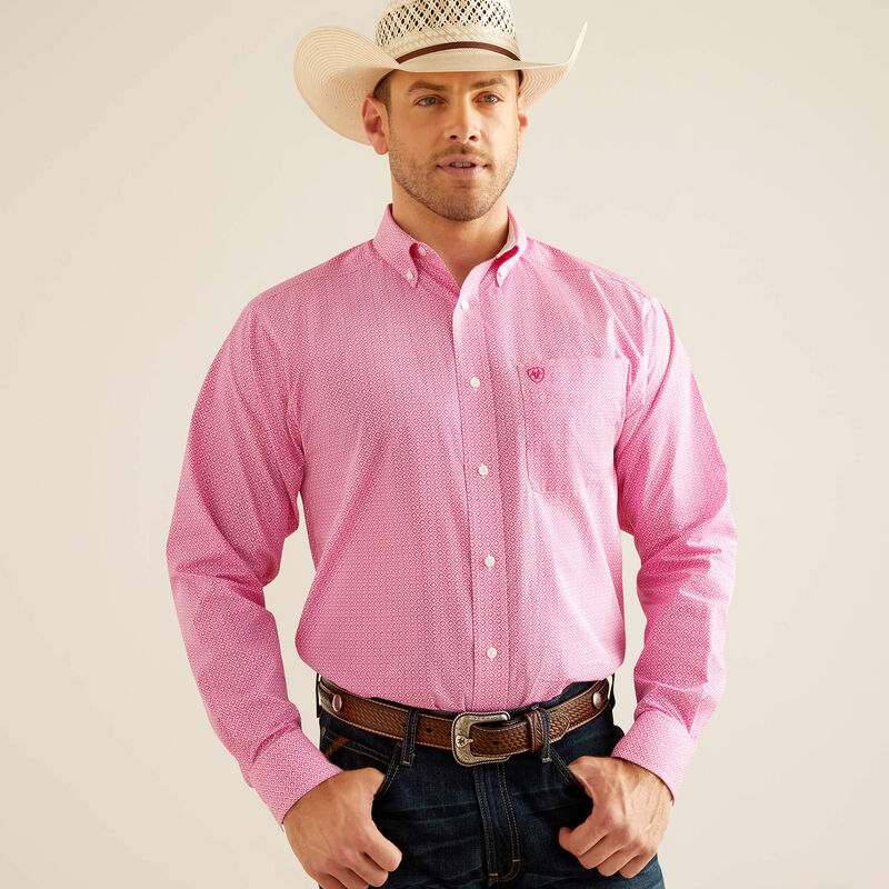 Ariat WF Oden Rose Violet LS SHRT
