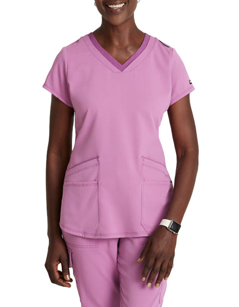 GRST194 Top de mujer Grey's Anatomy Meredith, color rosa topacio.