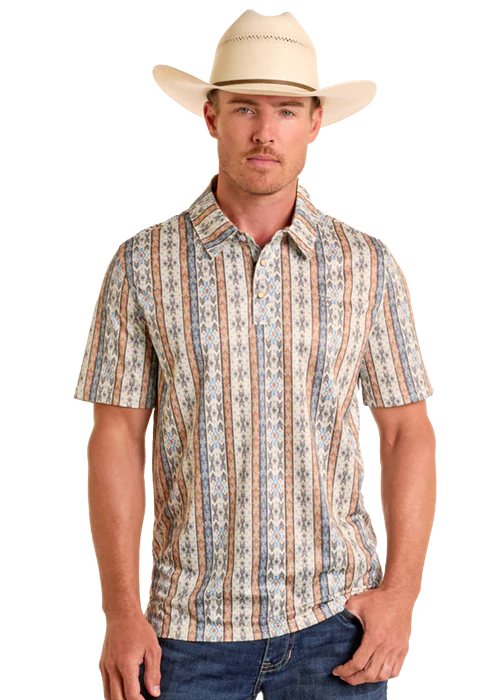 PANHANDLE SLIM SS SNAP POLO - TAN