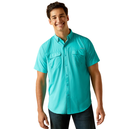 Ariat Venttek Outbound Drift Turquoise SS SHRT