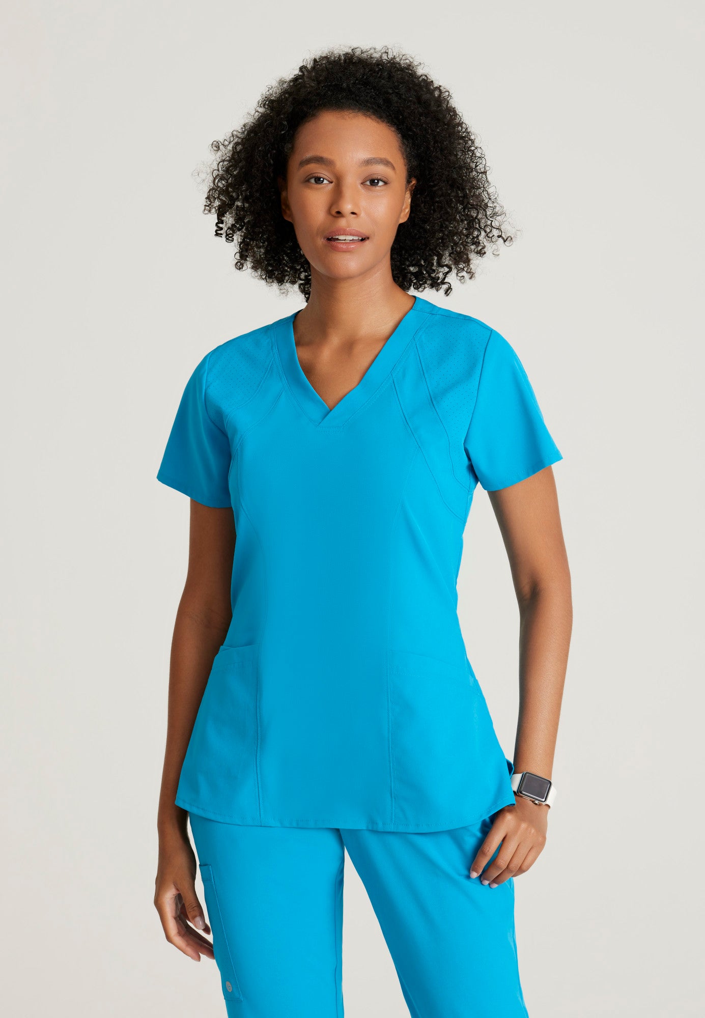 Racer 4-Pocket V-Neck Scrub Top - Seasonal Colors