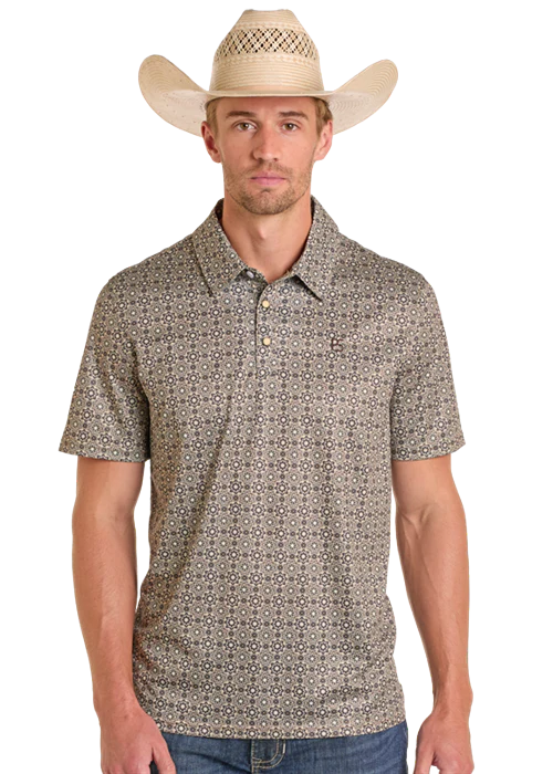 PANHANDLE SLIM SS SNAP POLO - CAMEL