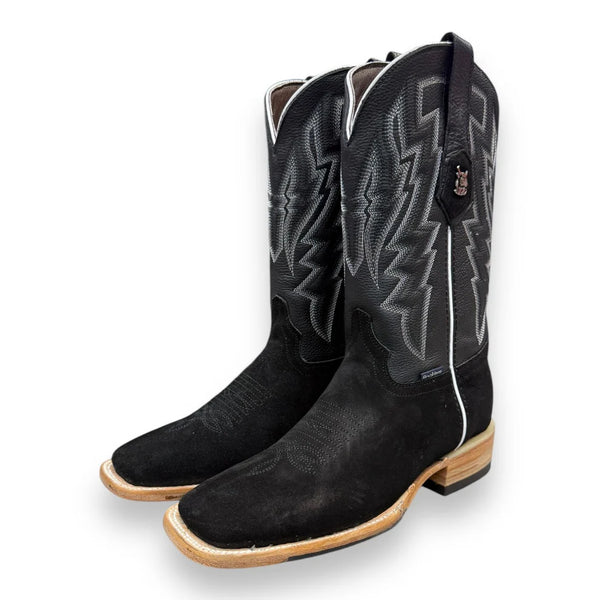 Rock'Em Maverick Roughout Square Toe - Black