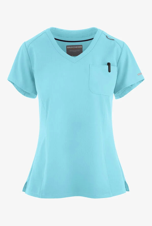 Pijama médico Dignity con un bolsillo y diseño para fajarse por dentro.