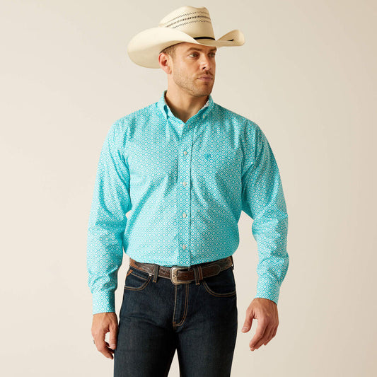Ariat WF Stanley Peacock Blue LS SHRT