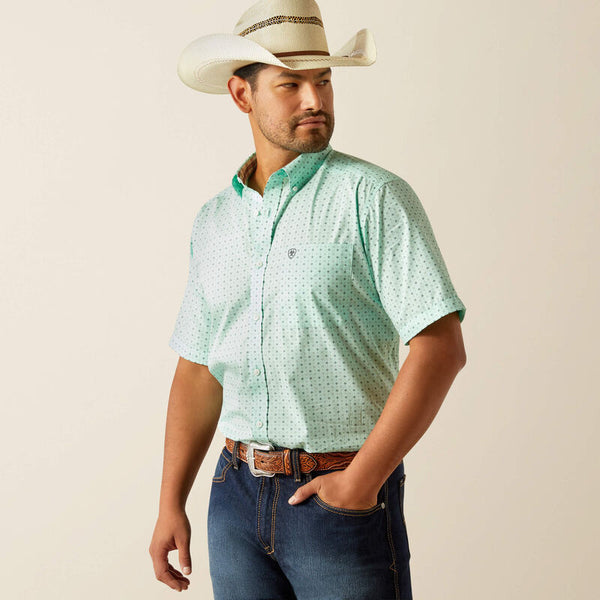 Ariat WF Ellis Aqua SS SHRT