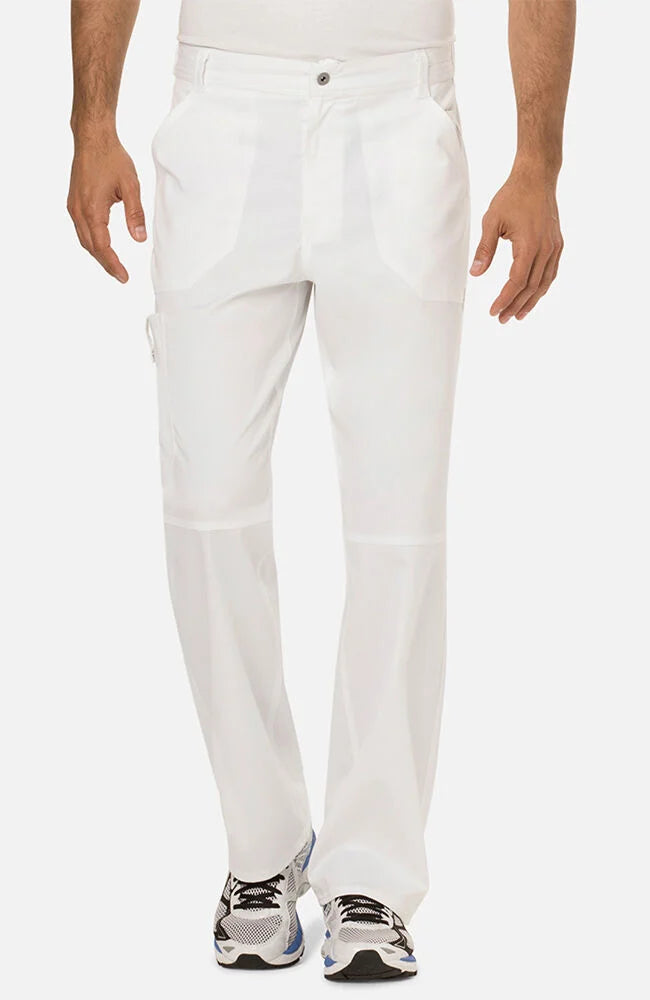 Cherokee Men's Zip Fly Cargo Scrub Pant - Plus