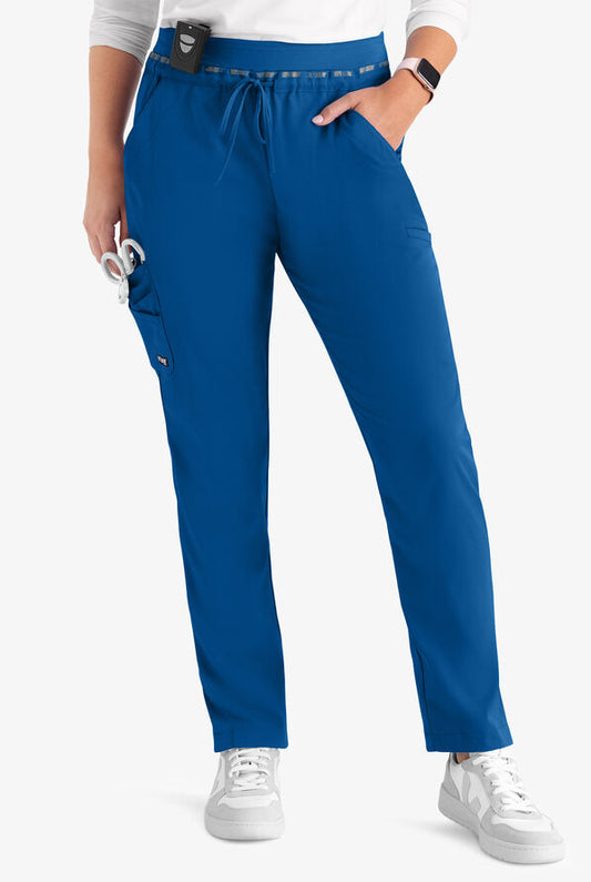 Serena 7-Pocket Mid-Rise Tappered Leg Scrub Pant
