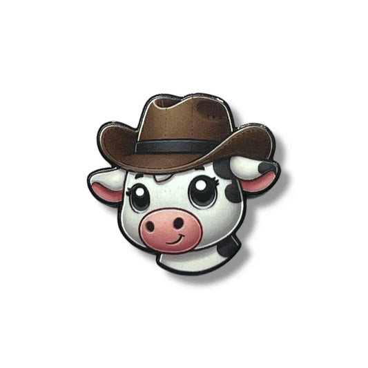 Cow Enamel Hat Pin