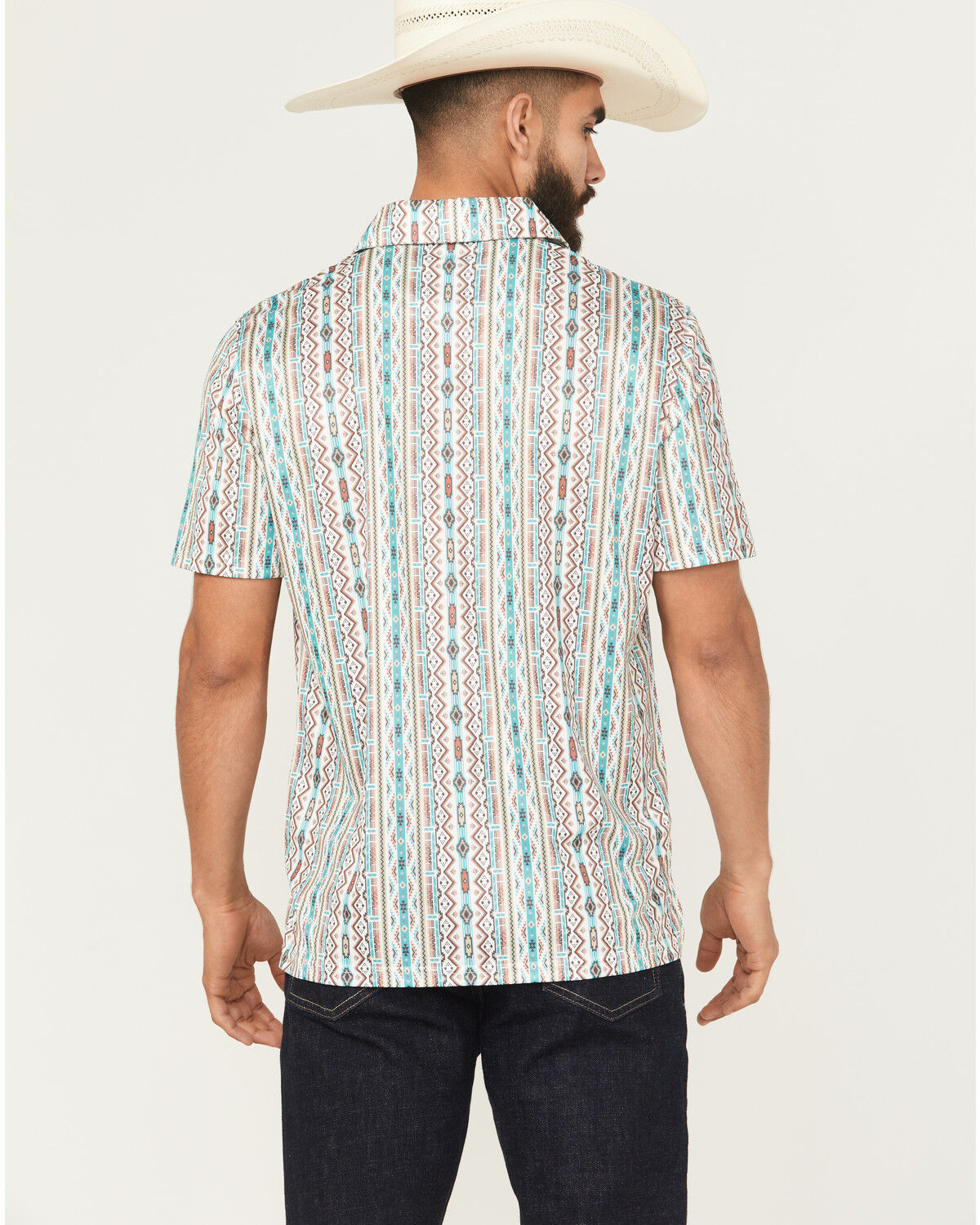 PANHANDLE SLIM SS SNAP POLO - TURQUOISE