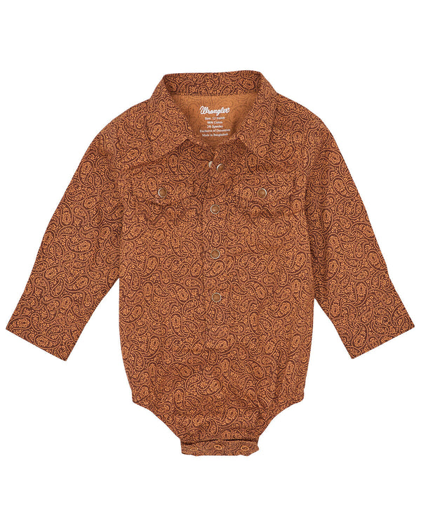 Wrangler® Baby Boy Long Sleeve Bodysuit