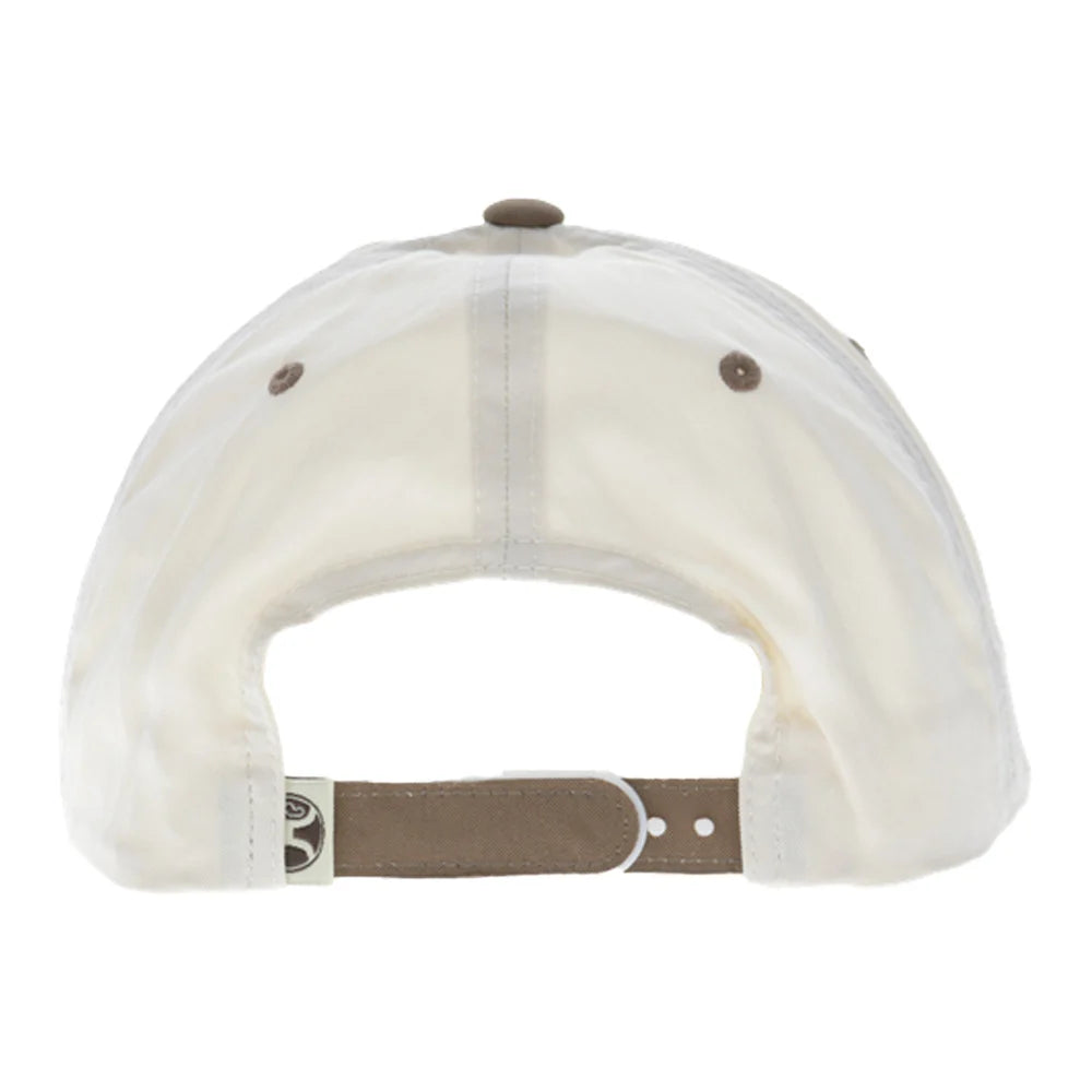 Hooey Mark Out 5-Panel Full Surround Snapback Hat Cream/Brown