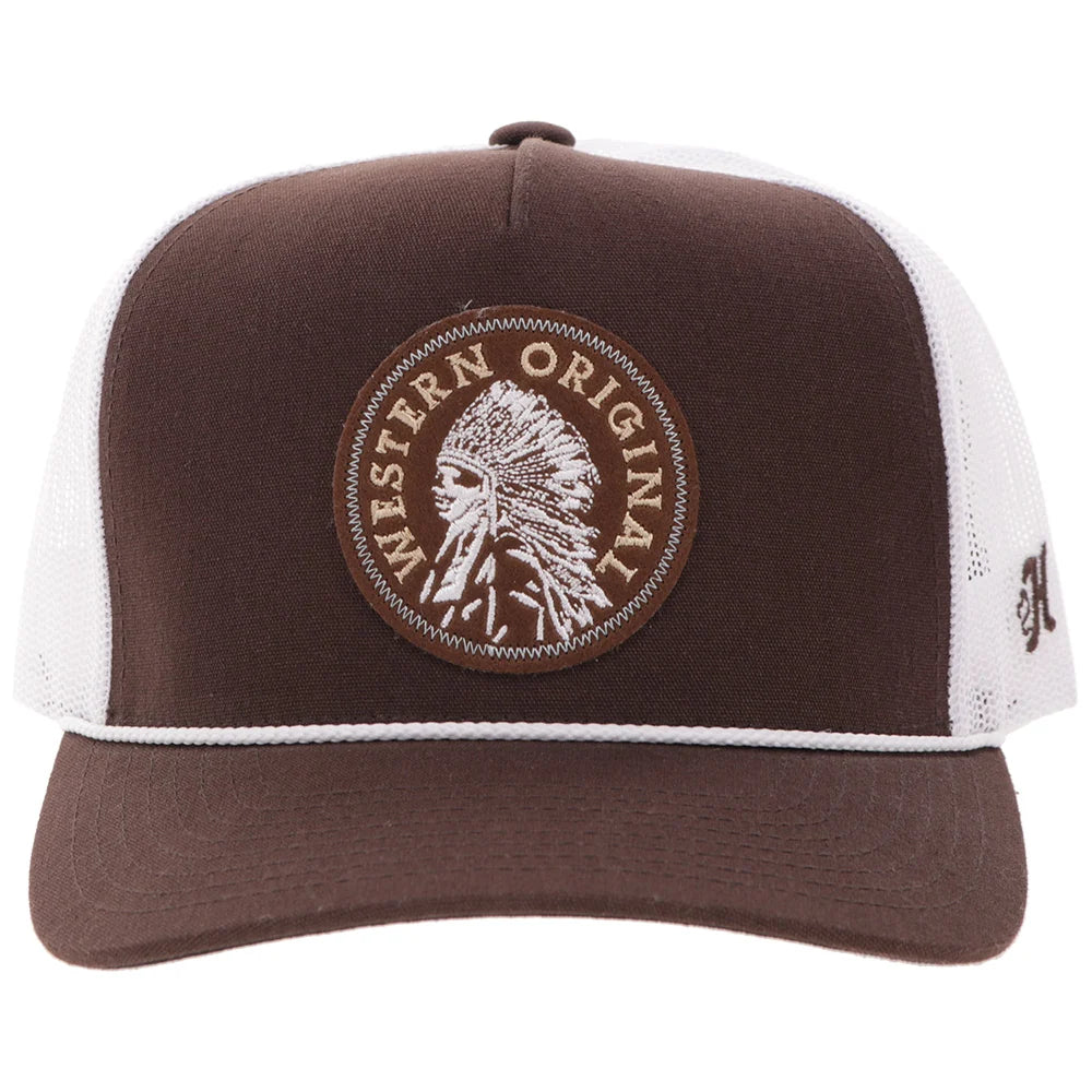 Hooey "Quanah" Hat Brown/White w/ Circle Patch