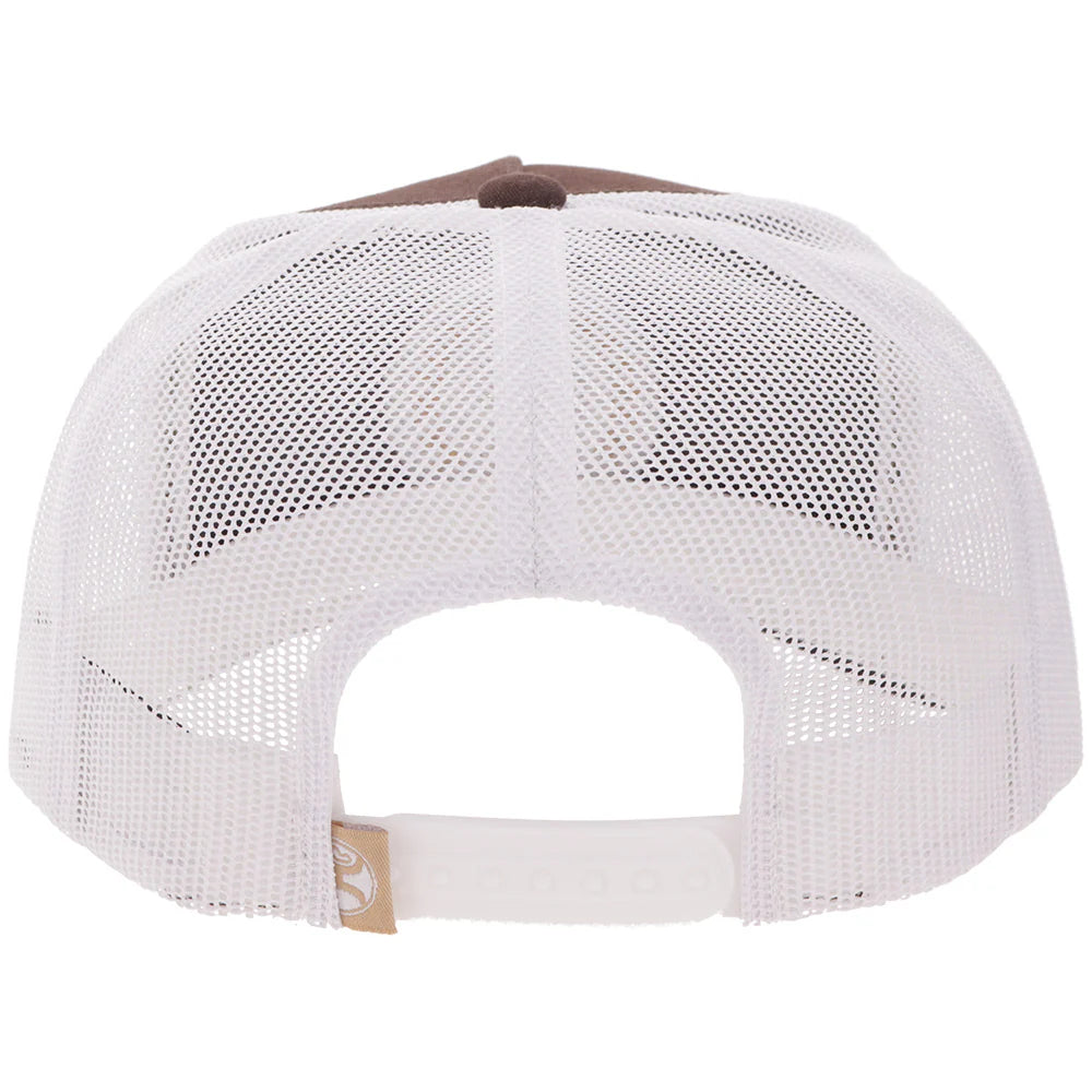 "Quanah" Hat Brown/White w/ Circle Patch