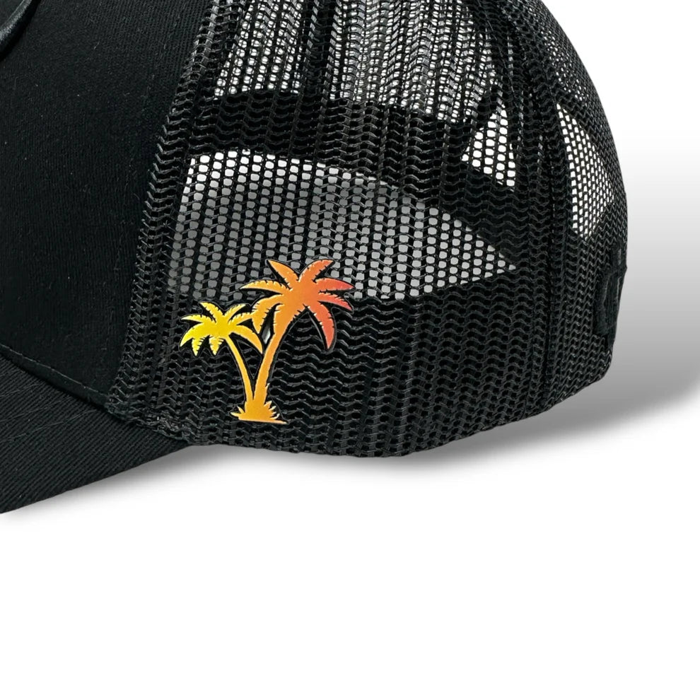 Gradient Palm Tree Hat Pin - Sunset
