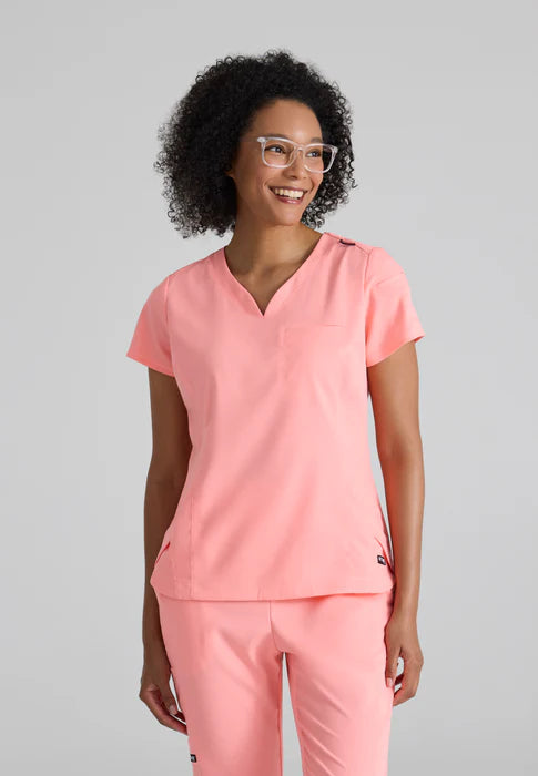 Capri 2-Pocket Hourglass V-Neck Scrub Top - Seasonal Colors