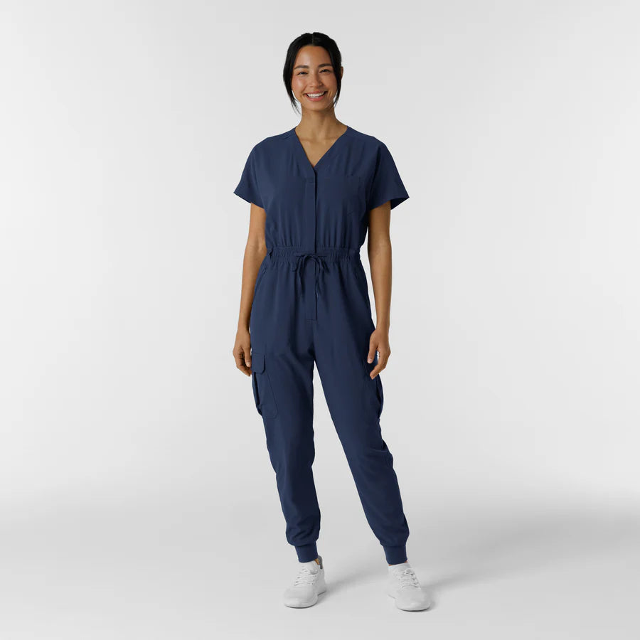 RENEW Women's Cargo Jogger Scrub Jumpsuit