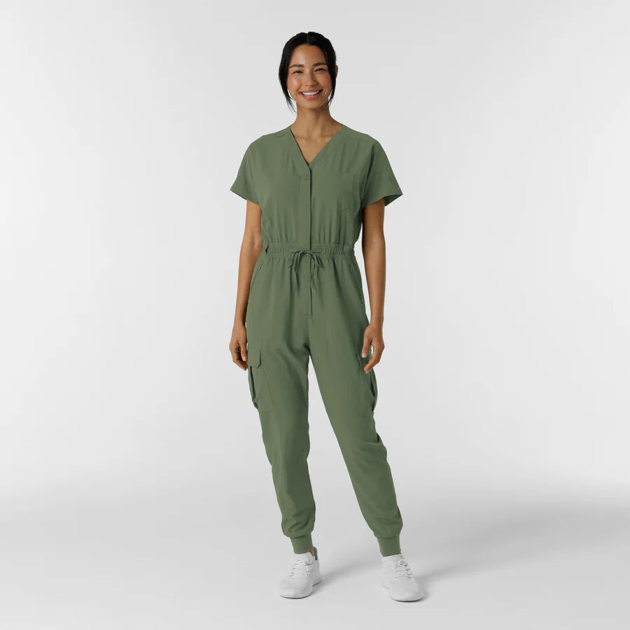 RENEW Women's Cargo Jogger Scrub Jumpsuit