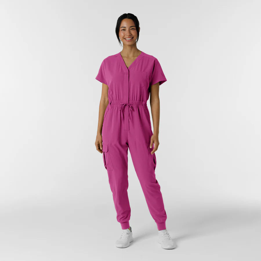 RENEW Women's Cargo Jogger Scrub Jumpsuit