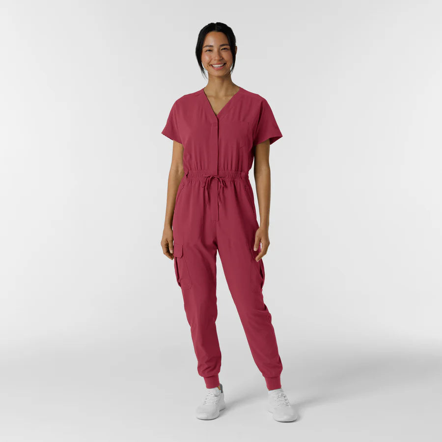 RENEW Women's Cargo Jogger Scrub Jumpsuit