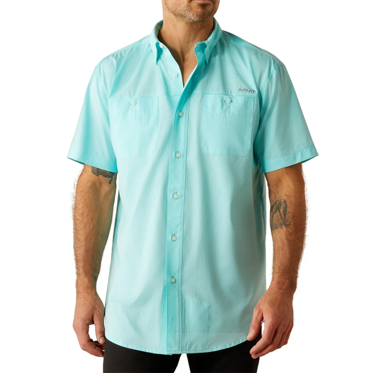 Camiseta Ariat Tek 360 Airflow Azul Radiante de Manga Corta