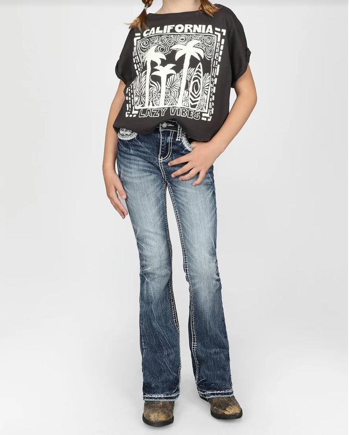Girls Youth Answer Me Denim Jeans