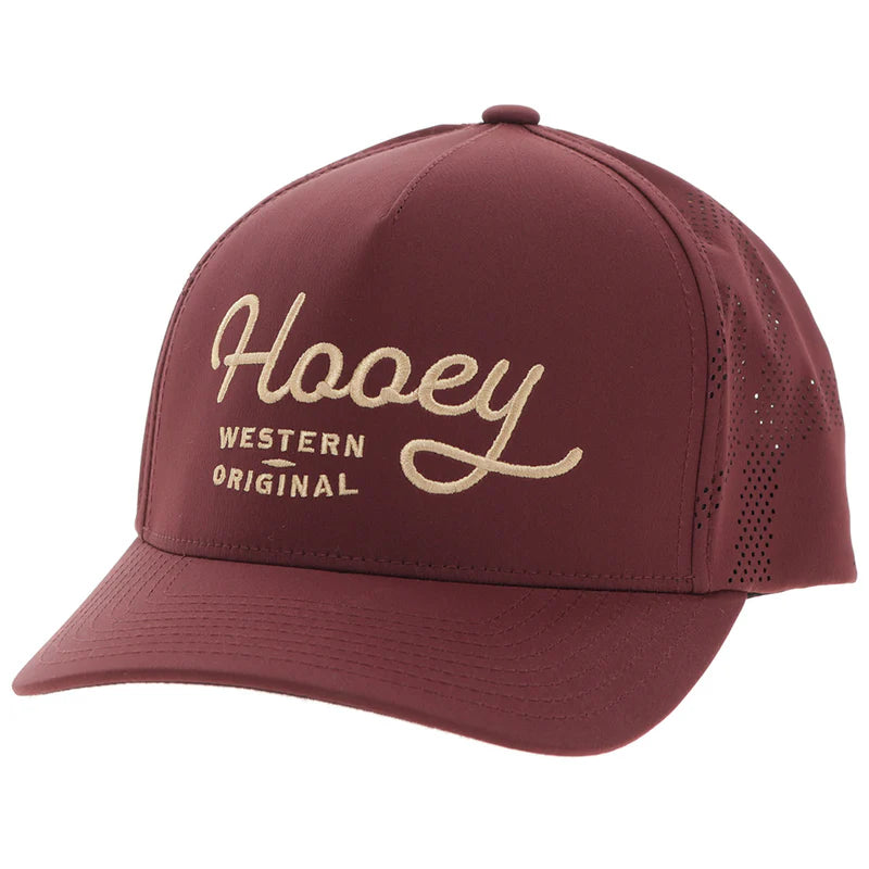 HOOEY "OG" HOOEY HAT MAROON W/YELLOW STITCHING