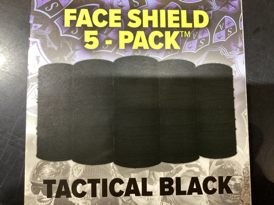 Paquete de 5 máscaras Gator (negro táctico)