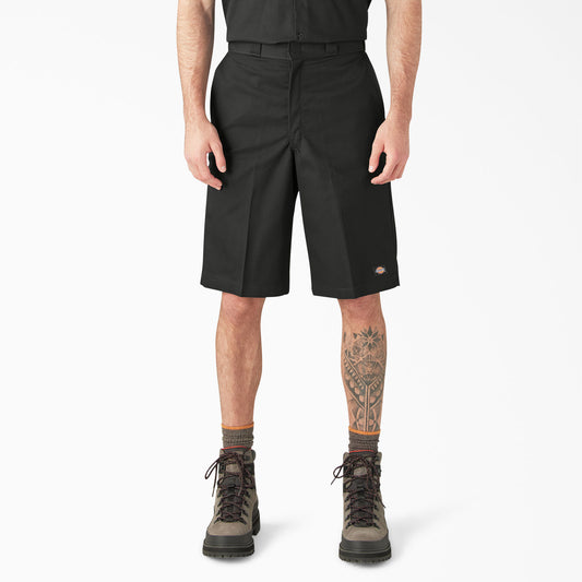 Dickies Loose Fit Flat Front Work Shorts, 13"