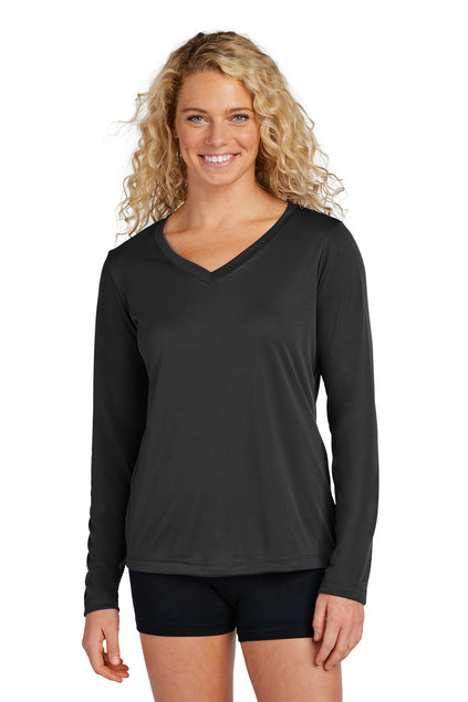 Sport-Tek Ladies Long Sleeve V-Neck