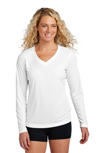 Sport-Tek Ladies Long Sleeve V-Neck