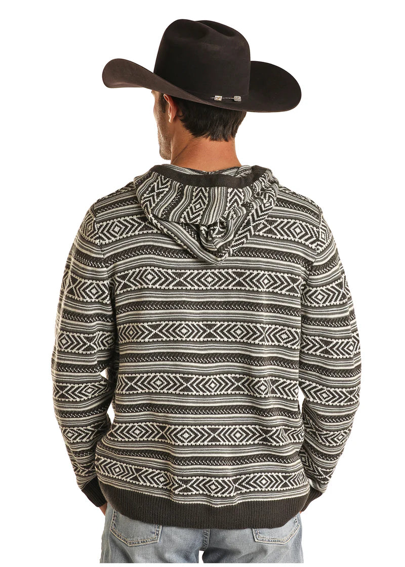 **FINAL SALE** Men's Rock & Roll Cowboy Sweater Hoodie