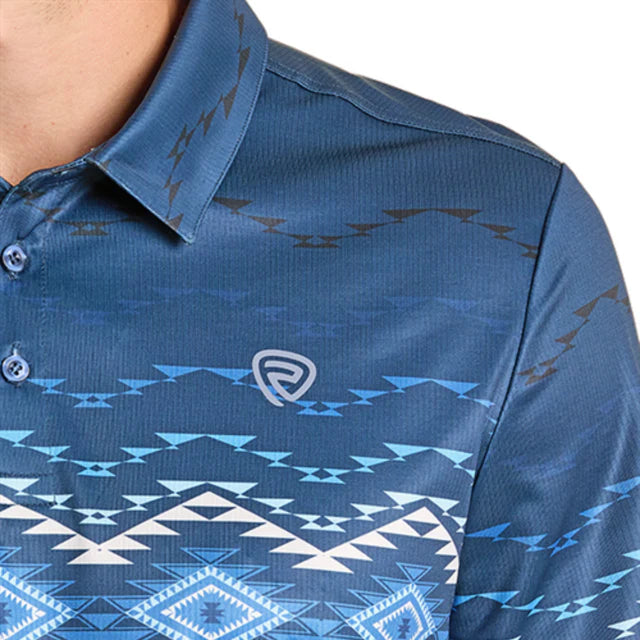 ROCK&ROLL BORDER PRINTED POLO