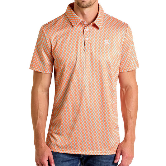 Rock & Roll Denim Men's Geo Printed Polo