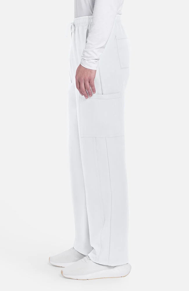 Cherokee Workwear Originals Ultra Men's 6-Pocket Straight Leg Drawstring Cargo Scrub Pants