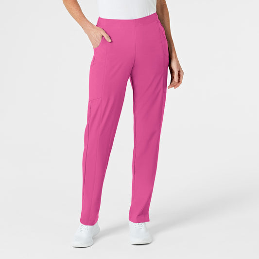 W123 Women's Flat Front Cargo Scrub Pant