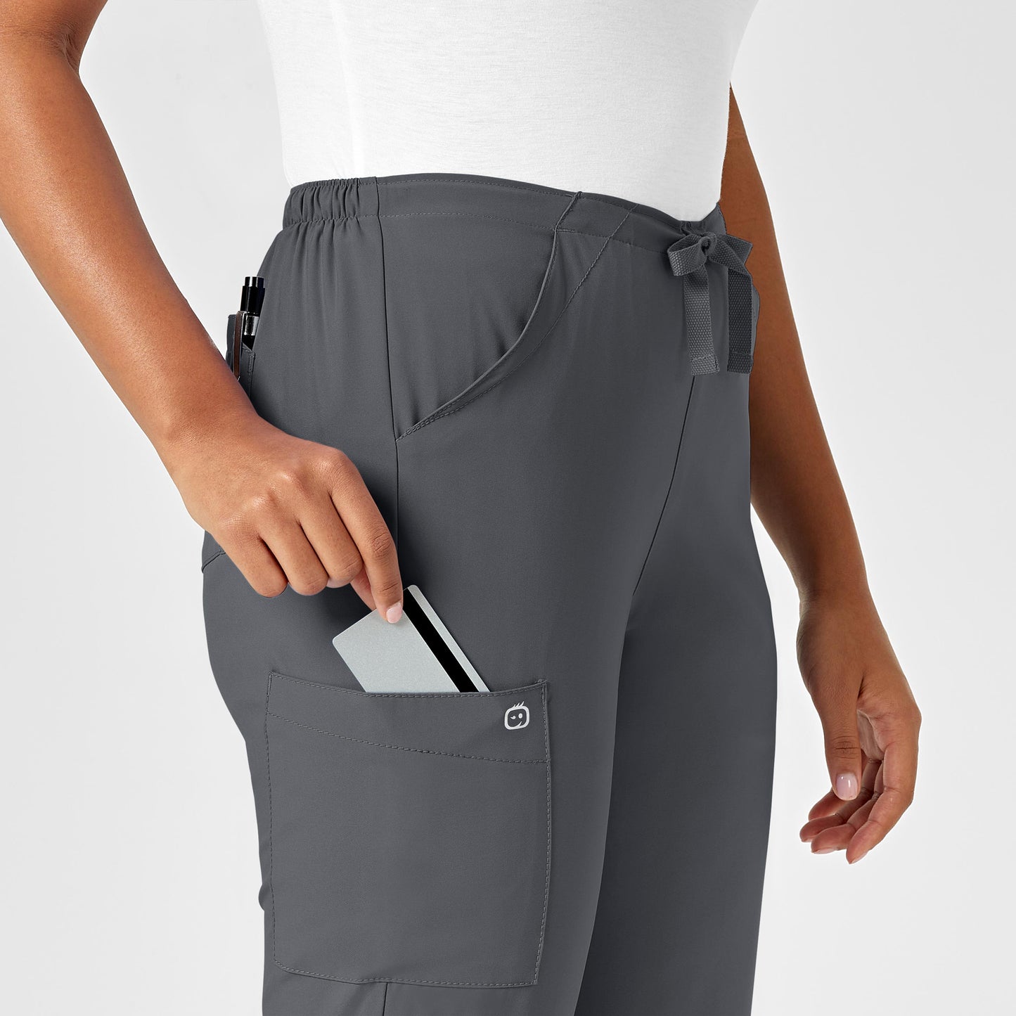 W123 Women's Drawstring Scrub Pant