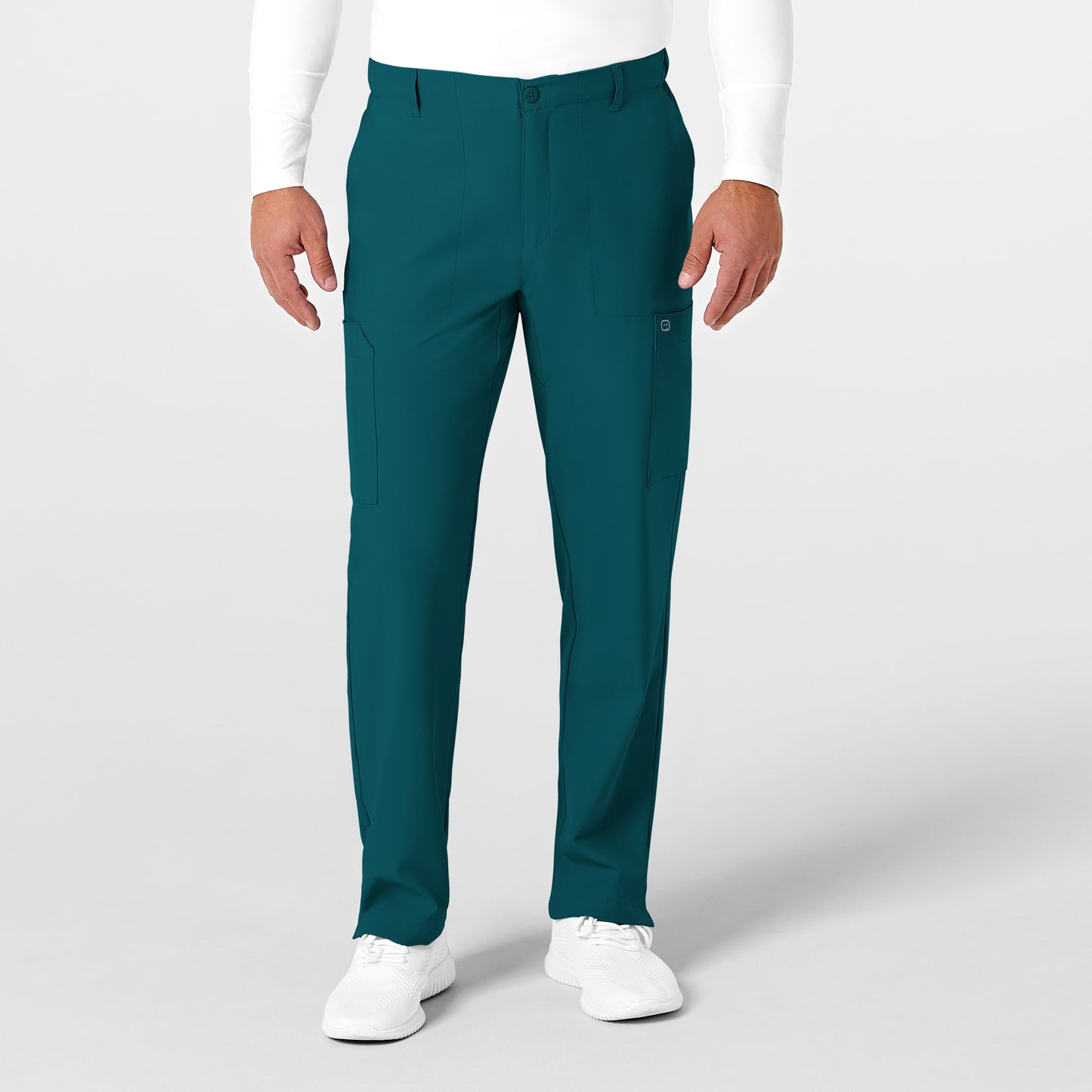 Men's Flat Front Cargo Scrub Pant
